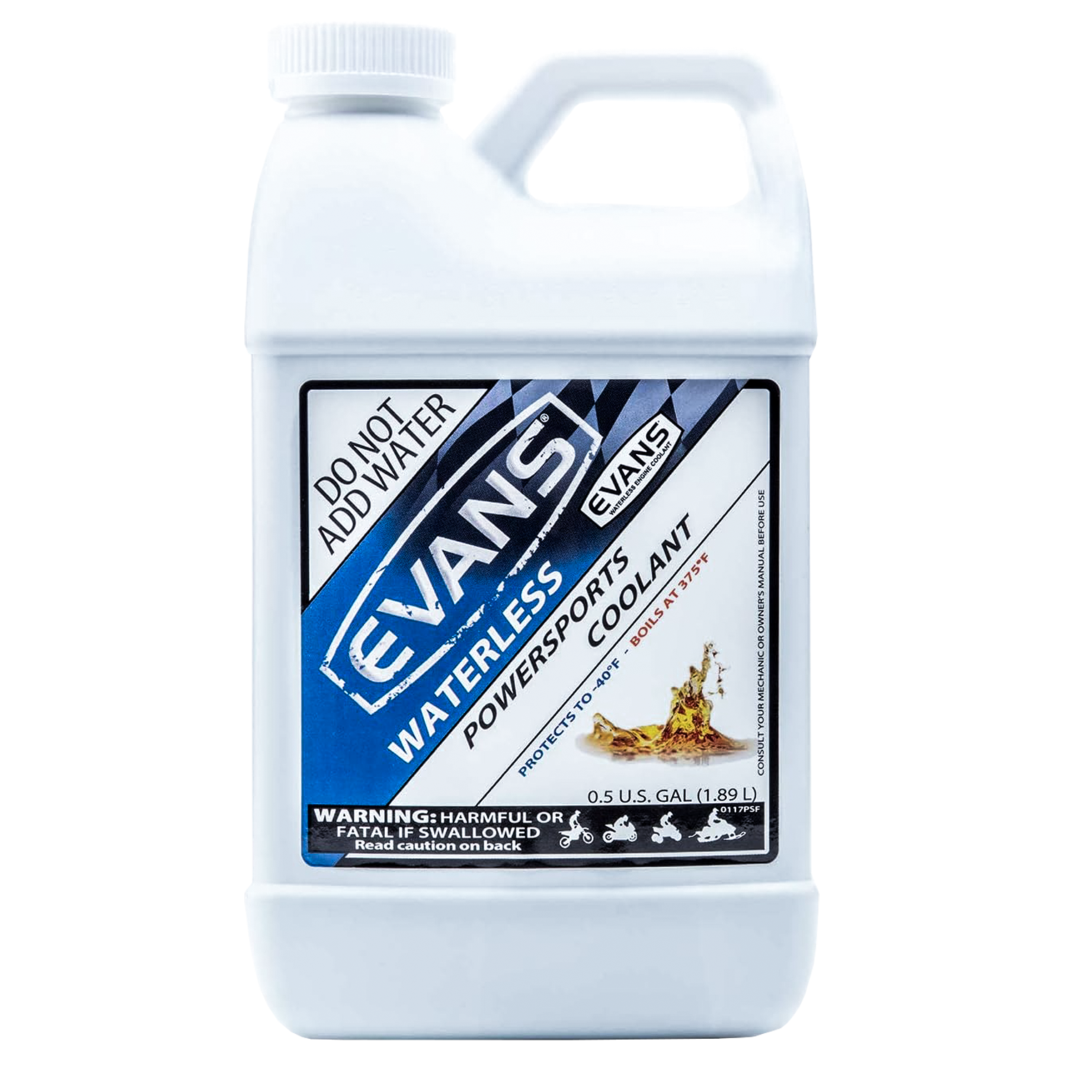 EVANS POWERSPORTS WATERLESS COOLANT (1/2 Gallon)