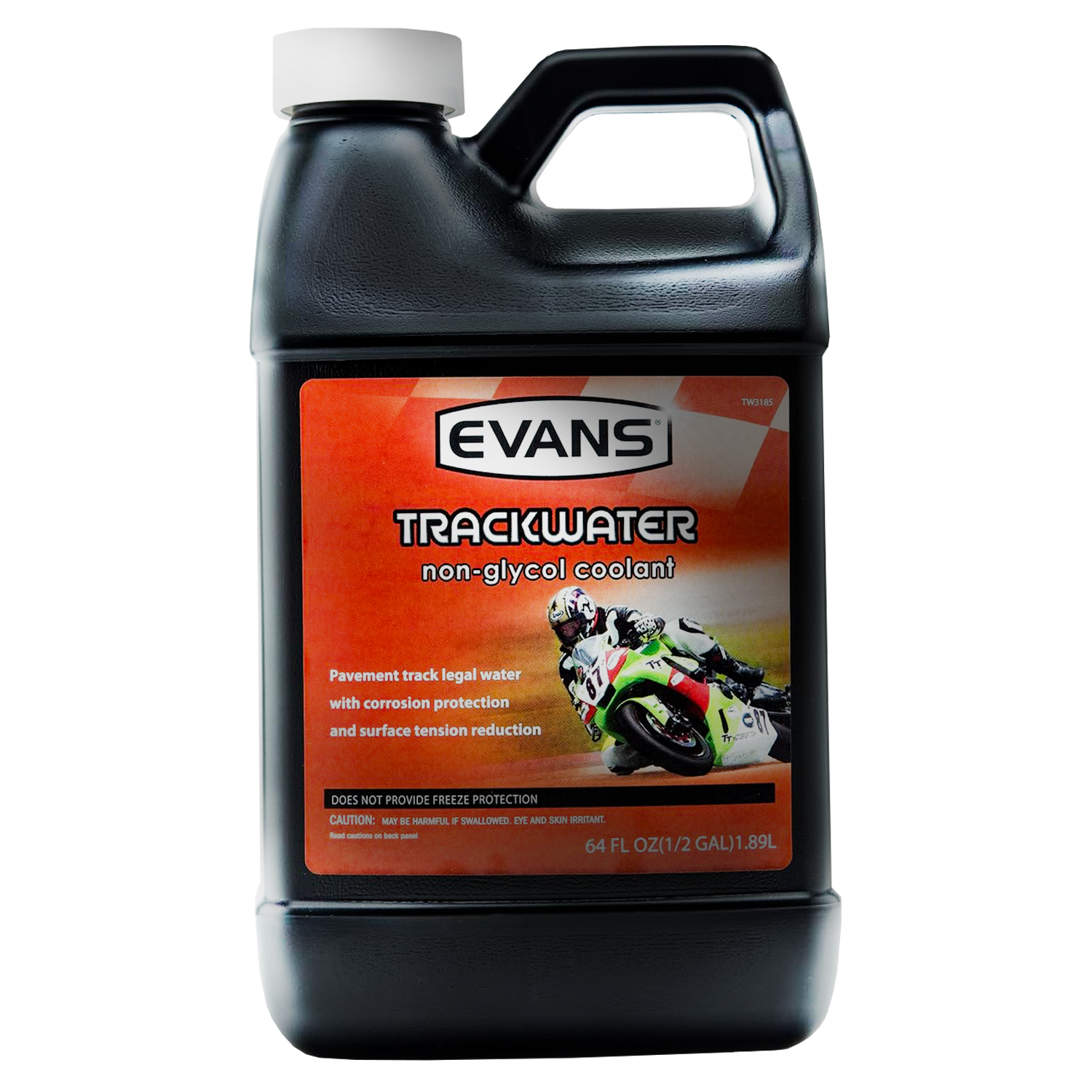 EVANS EXCLUSIVE TRACKWATER NON GLYCOL COOLANT (1/2 Gallon) **CURRENTLY OUT OF STOCK**
